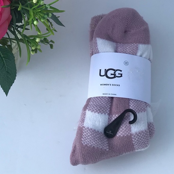 UGG Vanna Check Fleece Lined Sock - Picture 6 of 8